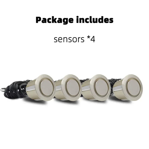 Kit 4 Sensori a Ultrasuoni da 22mm per Parcheggio e Retromarcia – Sicurezza Auto Avanzata”